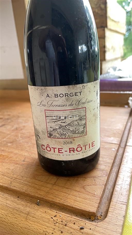 Rhône-dalen Côte-rôtie A. Borget Les Terrasses du Calvaire 2018