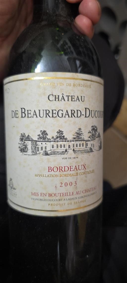 Burdeos Bordeaux Château Beauregard-Ducourt 2003