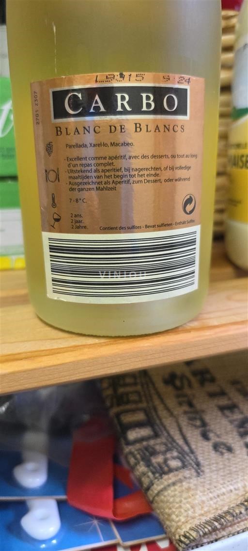 Katalonien Cava CARBO BLANC DE BLANCS Ohne Jahrgang