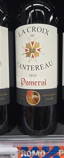 Bordeaux Pomerol La Croix de Cantereau 2023