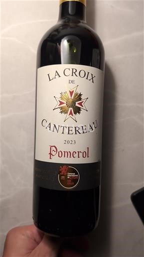 Bordeaux Pomerol La Croix de Cantereau 2023