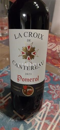 Bordeaux Pomerol La Croix de Cantereau 2023