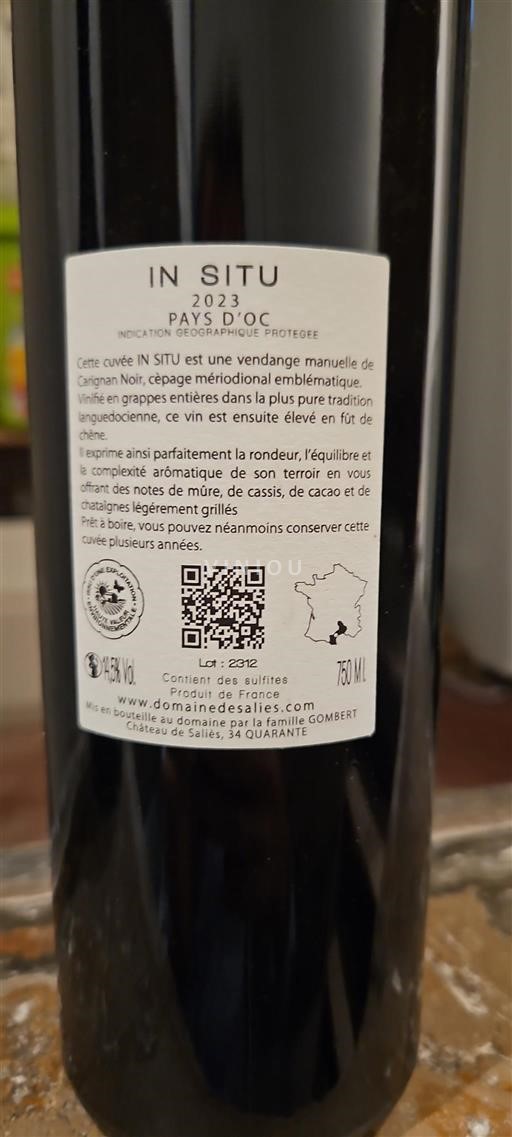 Languedoc-Roussillon Pays d'Oc Château Salies In Situ 2023