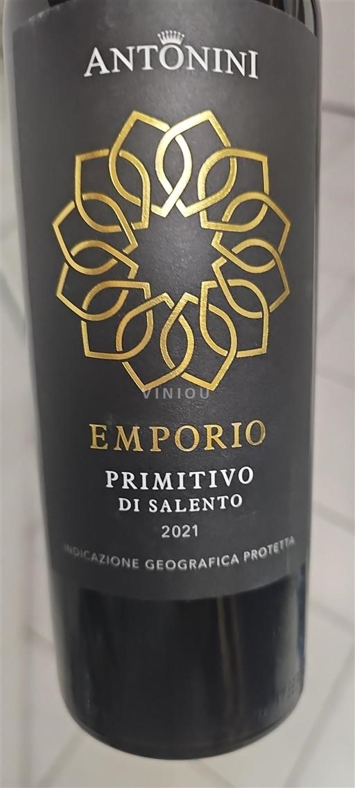 Vin Rouge sec Emporio Antonini 2021 Italie Pouilles DOC