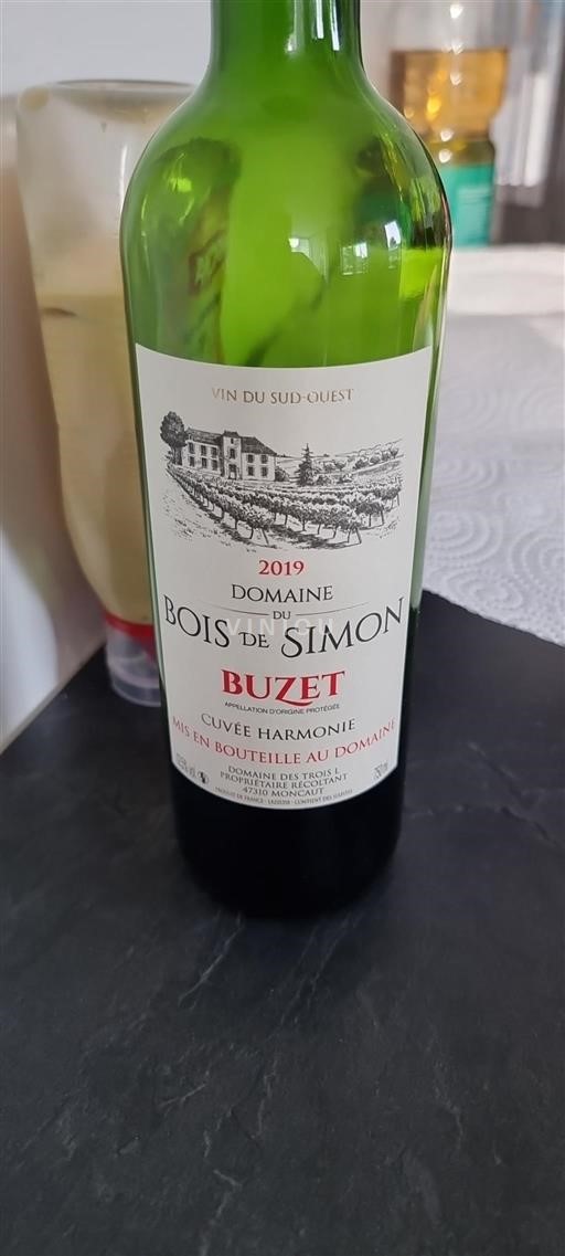 Sydväst Buzet Domaine Bois de Simon Harmonie 2019