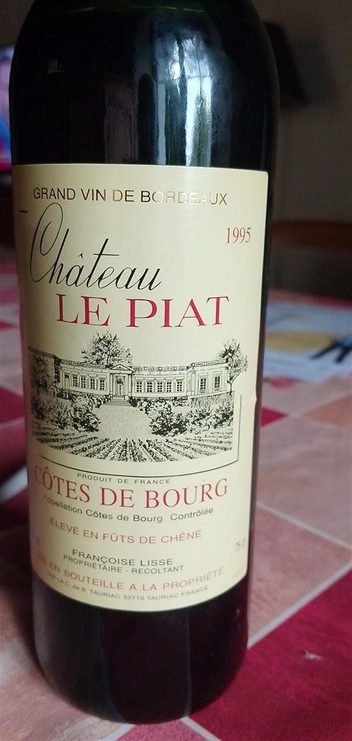 Burdeos Côtes-de-bourg Château Le Piat 1995