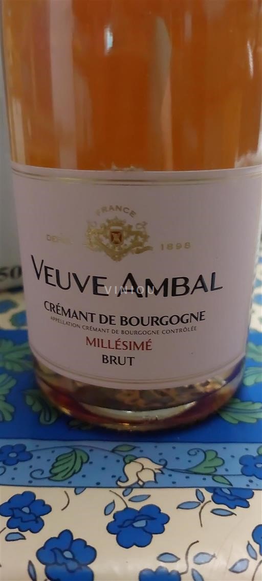 Burgundsko Crémant de Bourgogne Veuve Ambal Millésimé Brut 2018