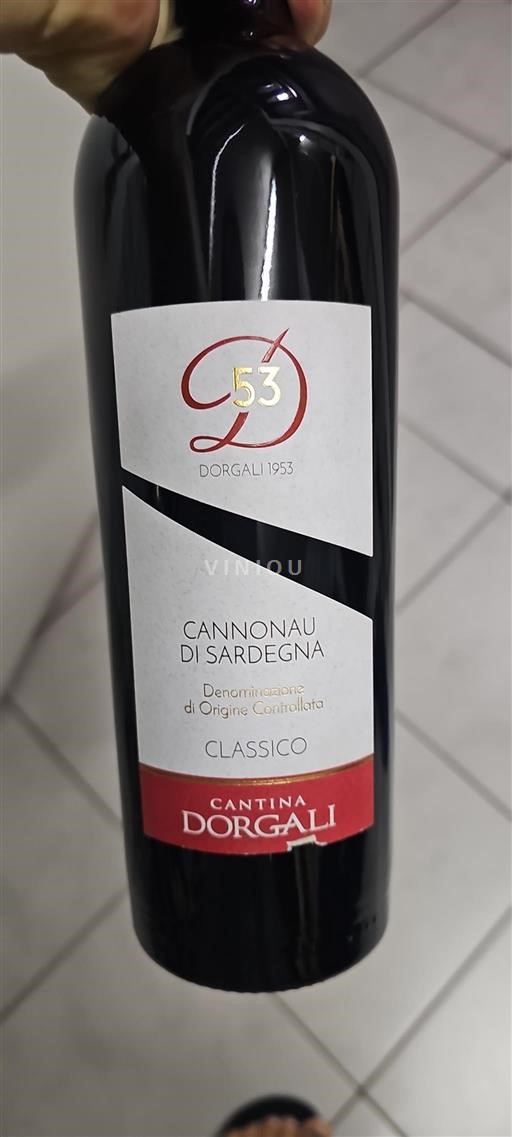 Sardinie Cannonau di Sardinie. Cantina Dorgali Classico Neročník