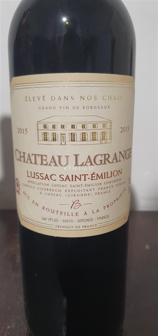 Bordeaux Lussac-saint-émilion Château Lagrange 2015