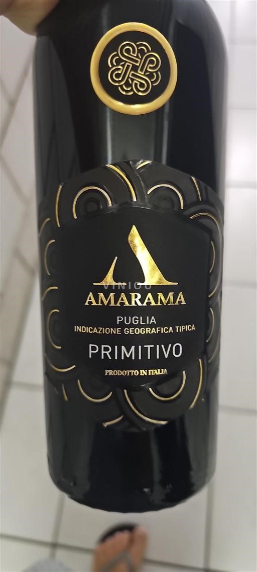 Apulia Wines Unspecified Amarama Primitivo 2015