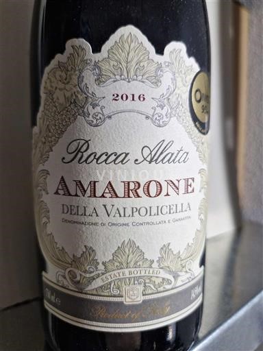 Vénétie Amarone della Valpolicella Rocca Alata 2016