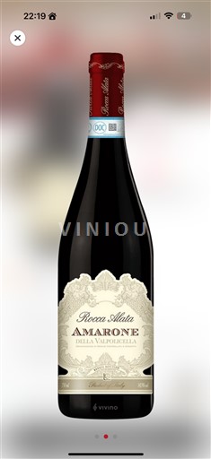 Venecia Amarone della Valpolicella Rocca Alata 2016