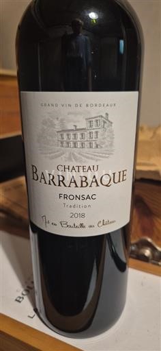 Bordeaux Fronsac Château Barrabaque Tradition 2018