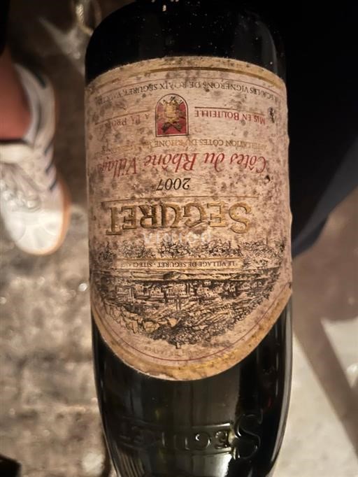 Rhônen laakso Côtes-du-rhône-villages Les Vignerons de Roaix Séguret 2007