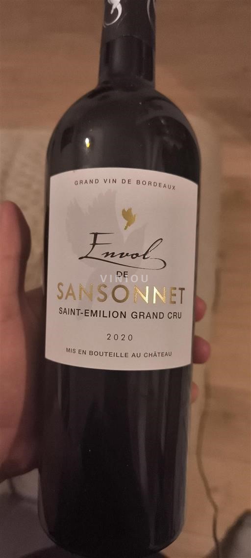 Burdeos Saint-Émilion Gran Cru Grand Cru Sansonnet Envol 2020