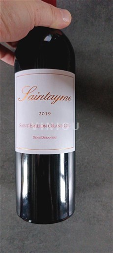 Bordeaux Saint-Émilion Grand Cru Grand Cru Saintayme 2019