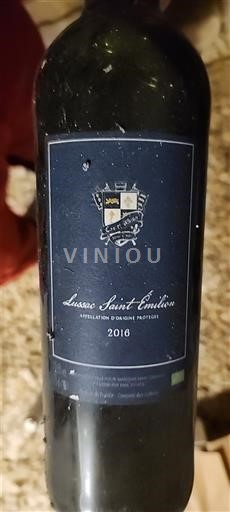 Bordoja Lussac-Saint-Émilion Château La Rose Perrière 2016