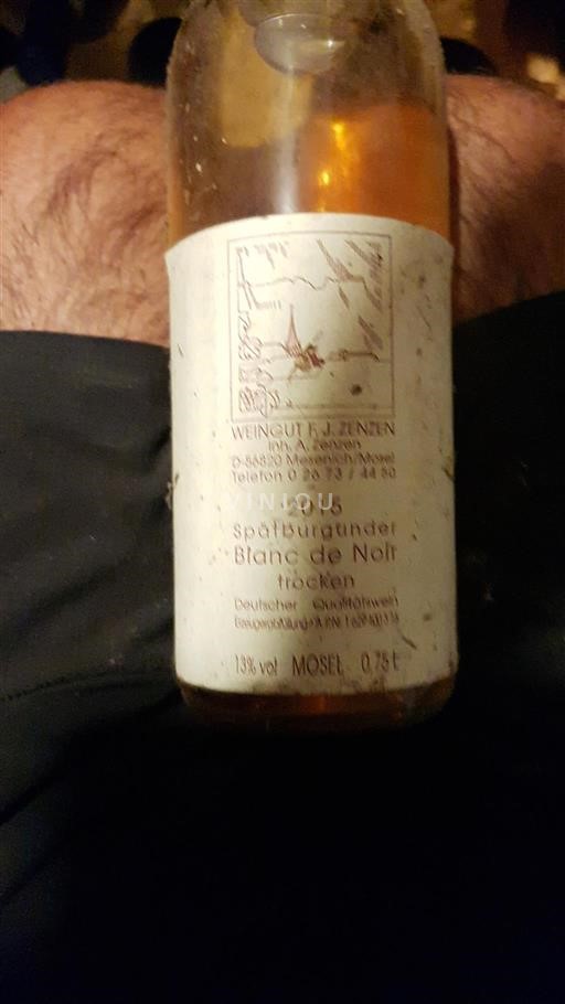 Moseldalen Ospecificerad Weingut F.J. Zenzen Spätburgunder Blanc de Noir 2015