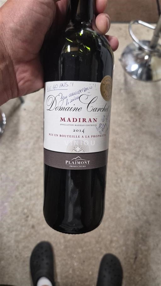 Sud-Ovest Madiran Domaine Carchet 2014