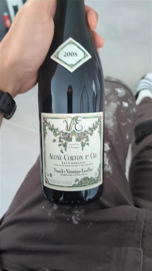 Borgoña Aloxe-Corton Premier Cru Franck et Véronique Escoffier Les Chaillots 2008