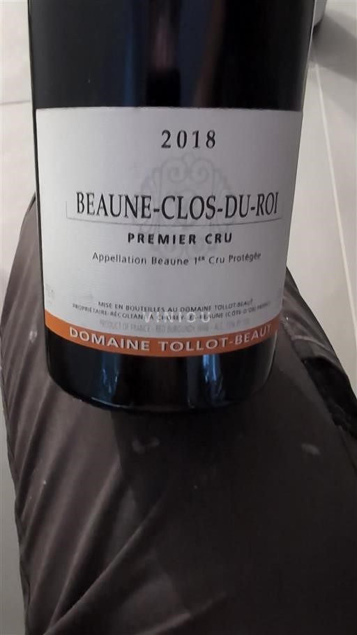 Bourgogne Beaune Premier Cru Domaine Tollot-Beaut Beaune-Clos-du-Roi 2018