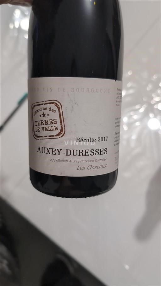 Burgundija Auxey-Duresses Domaine Des Terres de Velle Les Closeaux 2017