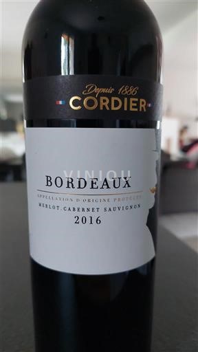 Bordeaux Cordier 2016