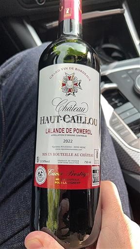 Burdeos Lalande-de-Pomerol Château Haut Cailloux 2022