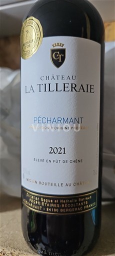 Southwest Pécharmant Château La TilleraiE 2021