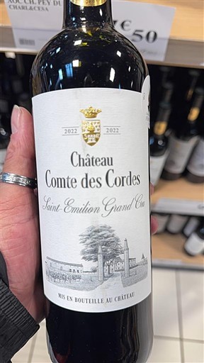 Bordeaux Saint-Émilion Grand Cru Grand Cru Château Comte des Cordes 2022