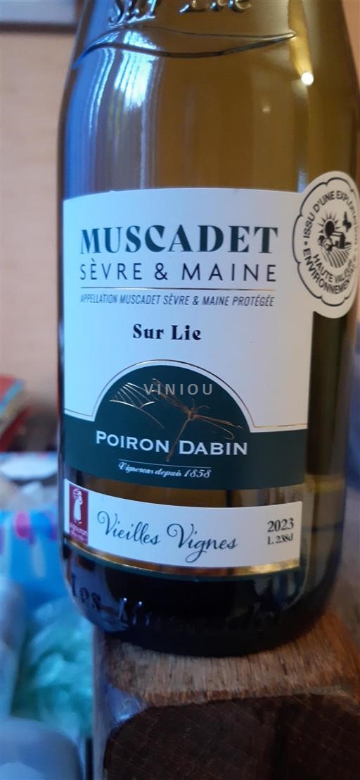 Vallée de la Loire Muscadet-sèvre-et-maine Poiron Dabin Vieilles Vignes 2023