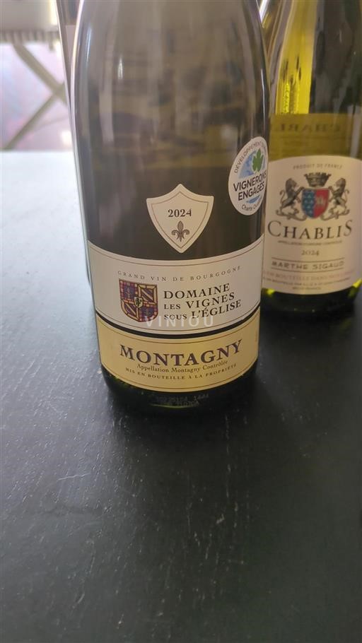 Bourgogne Montagny Domaine Les Vignes sous l'Église 2024