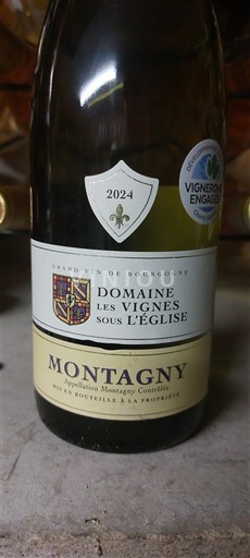 Burgundy Montagny Domaine Les Vignes sous l'Église 2024