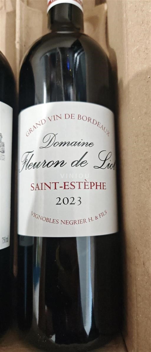 Bordéus Saint-Estèphe Domaine Fleuron de Liot 2023