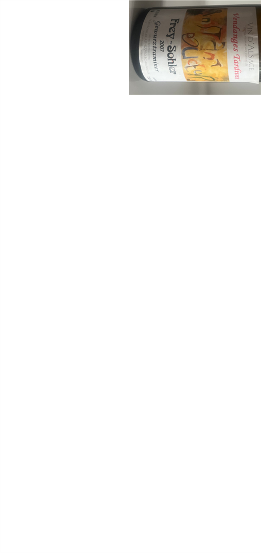 Alsace Vendanges Tardives Krey-Sohler Vendanges Tardives 2007