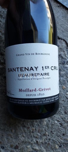Bourgondië Santenay Premier Cru Moillard-Grivot Beaurepaire 2022