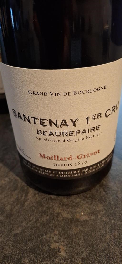 Burgundy Santenay Premier Cru Moillard-Grivot Beaurepaire 2022