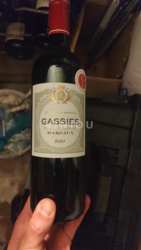 Bordeaux Margaux Grand Cru Gassies 2020