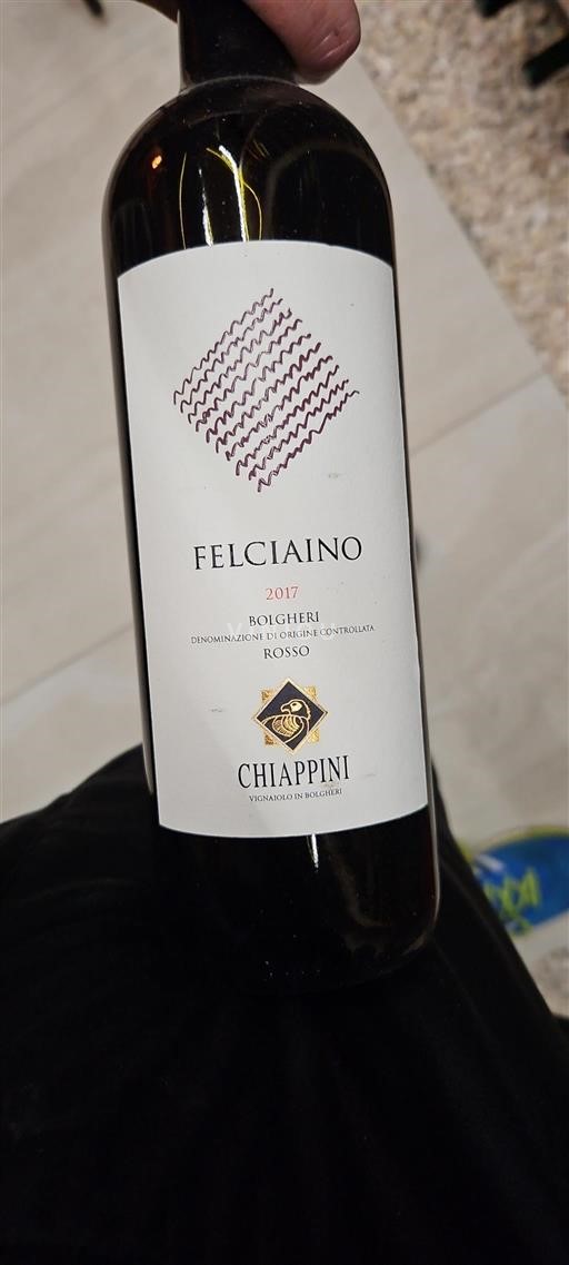 Tuscan Wines Bolgheri Chiappini Felciaino 2017
