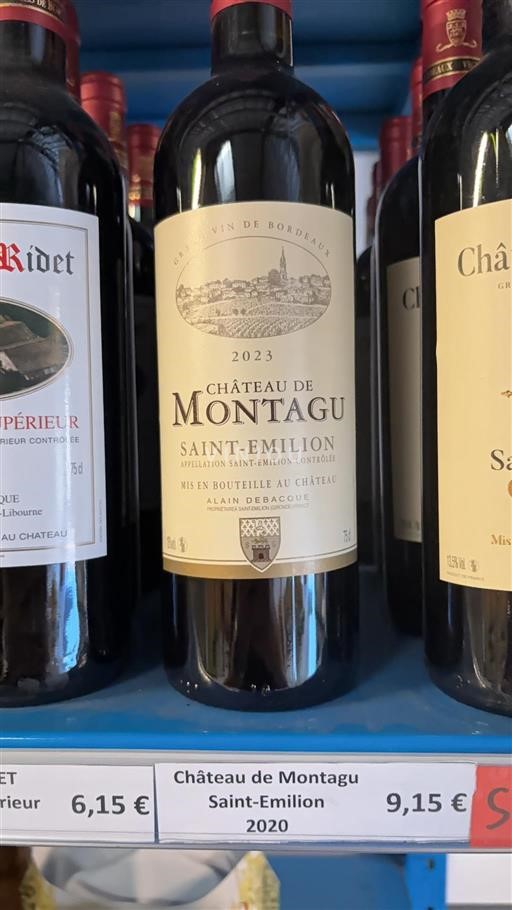 Burdeos Saint-Émilion Château Montagu 2023