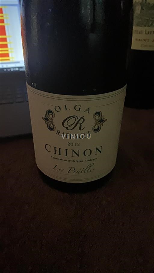 Loiredalen Chinon Olga Raffault Les Peuilles 2012