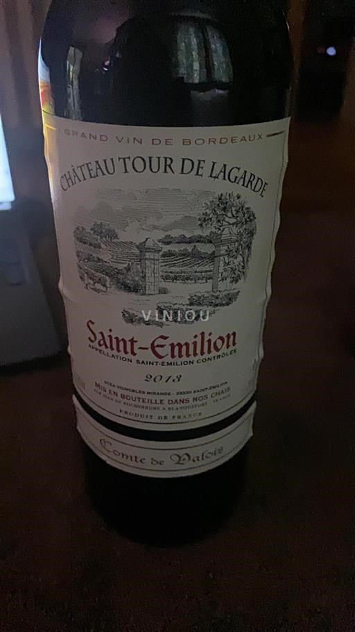 Burdeos Saint-Émilion Château Tour de Lagarde Comte de Valois 2013