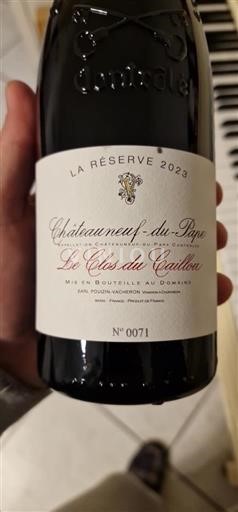 Vallée du Rhône Châteauneuf-du-pape Le Clos du Caillou La Réserve 2023