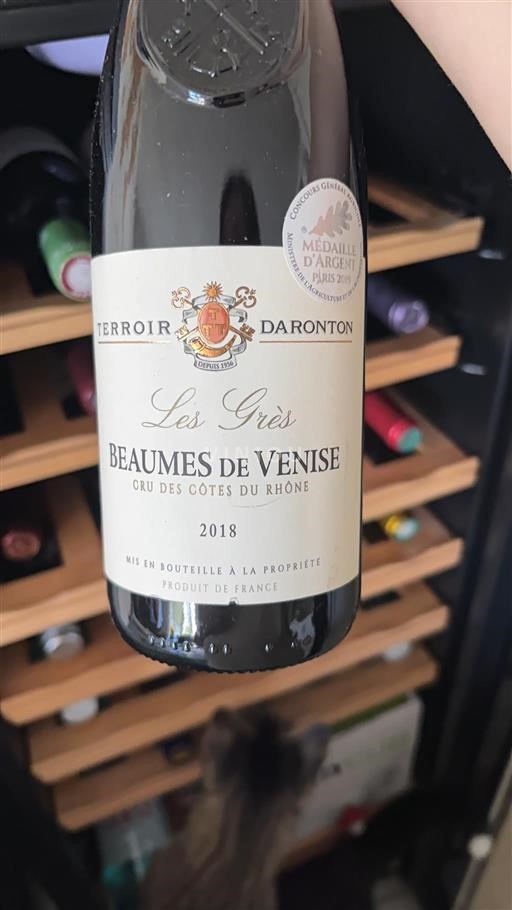 Valle del Rodano Beaumes de Venise Domaine Terroir Daronton Les Grès 2018