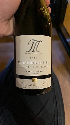 Burgundy Mercurey Premier Cru Famille Masse Clos des Montaigus 2024