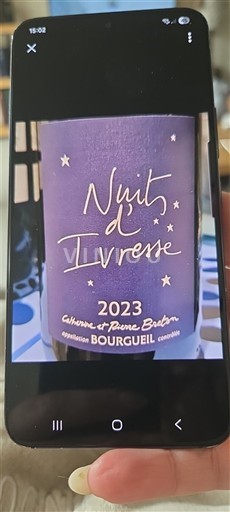 Valea Loarei Bourgueil Catherine et Pierre Breton Nuits d'Ivresse 2023