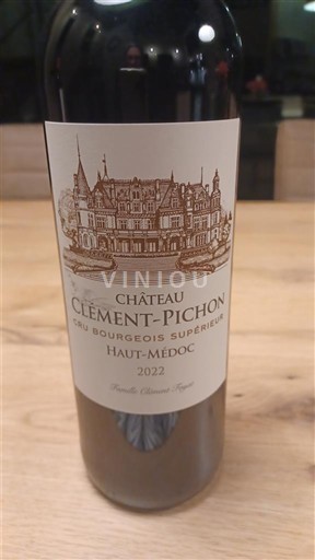 Bordeaux Haut-Médoc Cru Bourgeois Supérieur Château Clément-Pichon 2022