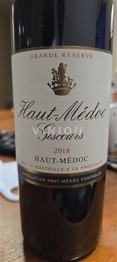 Bordeaux Haut-Médoc Giscours Grande Réserve 2018