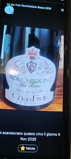 Lombardy Wines Unspecified Ca' dei Frati Ronchedone 2018