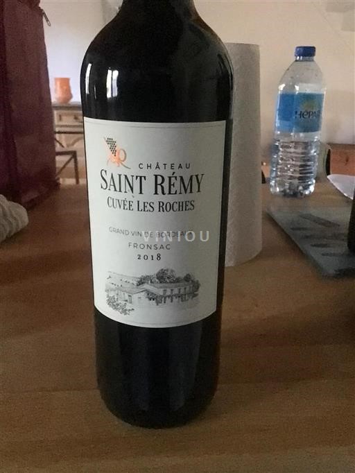 Bordeaux Fronsac Château Saint Rémy Les Roches 2018